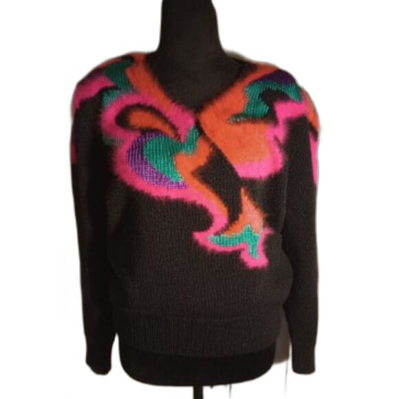 Eugenia by Angenie Women's Size Medium Wool/Angora Blend Vintage Sweater - Picture 1 of 5